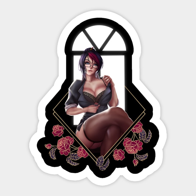 Headmistress Fiora Sticker by DDxDD